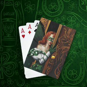 Jeu De Cartes Mot de passe secret de la fée celtique verte mysti