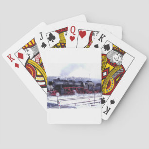 Jeu De Cartes moteur de station de locomotive ferroviaire de