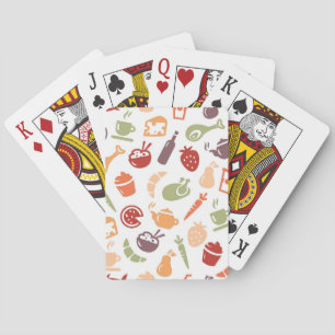 Jeu De Cartes Motif 4 de nourriture