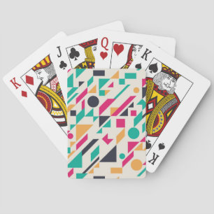 JEU DE CARTES MOTIF ABSTRAIT 3