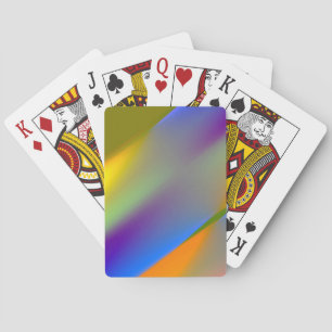 Jeu De Cartes Motif abstrait bleu rouge jaune vert orangeviolet