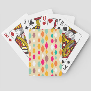 Jeu De Cartes Motif abstrait de style rétro