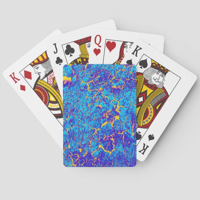 Jeu De Cartes Motif Abstrait Numérique Frais Unique (dos)