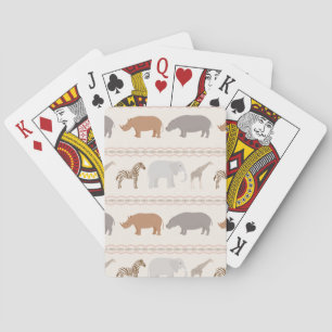 Jeu De Cartes Motif africain 1 d'animaux