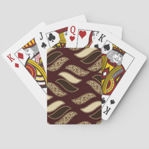 Jeu De Cartes Motif africain 2 de peau de guépard