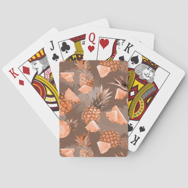 Jeu De Cartes Motif Ananas 4 (dos)