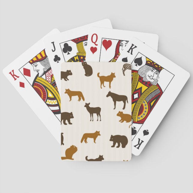 Jeu De Cartes Motif animal 1 (dos)