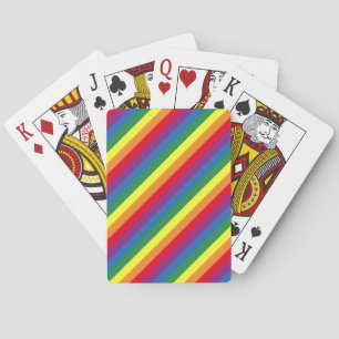 Jeu De Cartes Motif arc-en-ciel diagonal