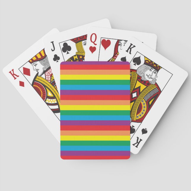 Jeu De Cartes Motif arc-en-ciel simple (dos)