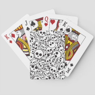 Jeu De Cartes Motif avec des crânes