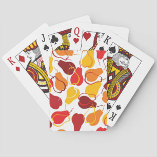 Jeu De Cartes Motif avec des poires