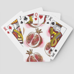 Jeu De Cartes Motif avec la grenade
