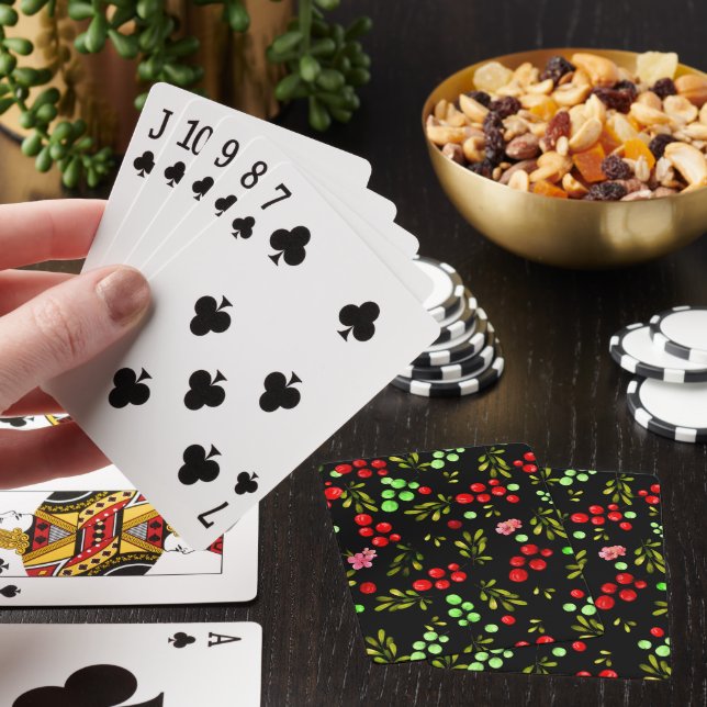 Jeu De Cartes Motif Baies (In Situ)