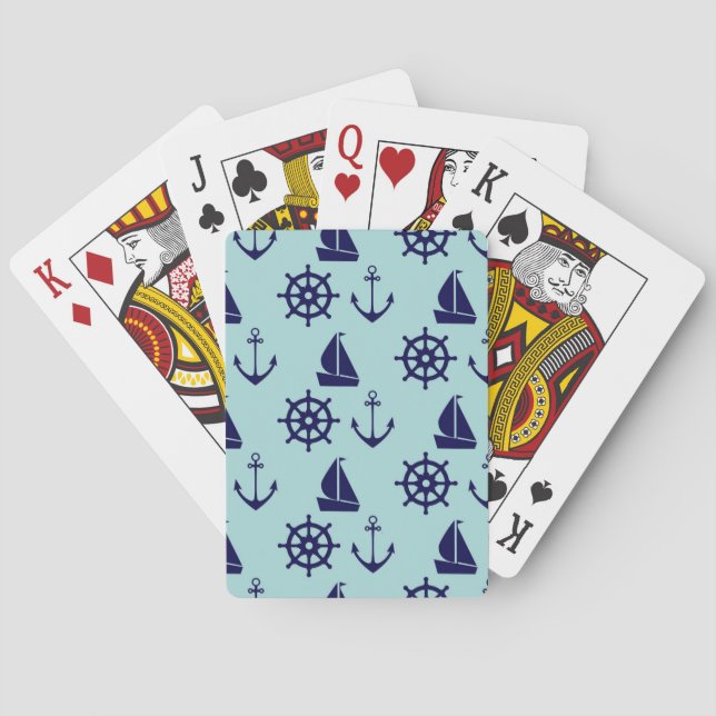 Jeu De Cartes Motif balnéaire (dos)