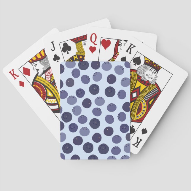 Jeu De Cartes Motif Blueberry (dos)