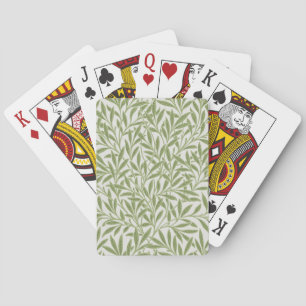Jeu De Cartes Motif botanique floral vert de William Morris