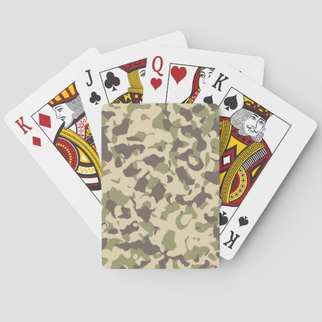 Jeu De Cartes Motif Camo (dos)