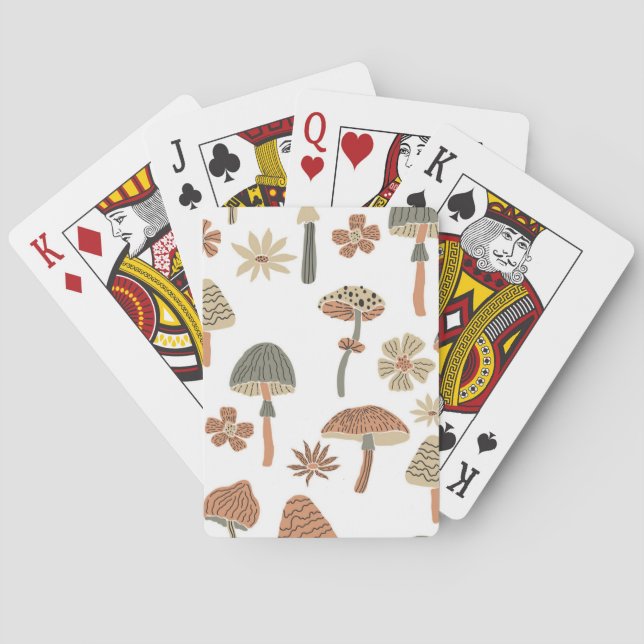 Jeu De Cartes Motif champignon (dos)
