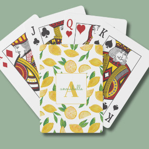 Jeu De Cartes Motif Citron Citrus
