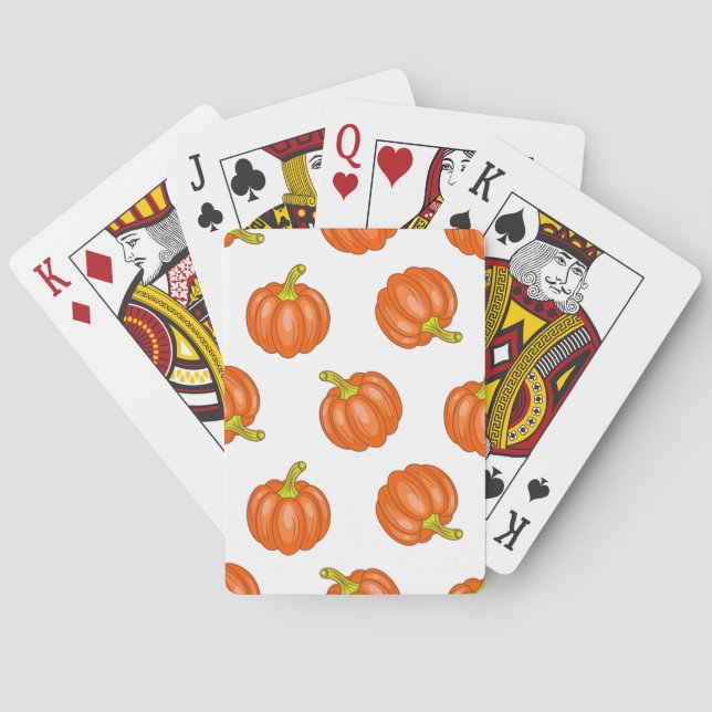 Jeu De Cartes motif citrouille (dos)