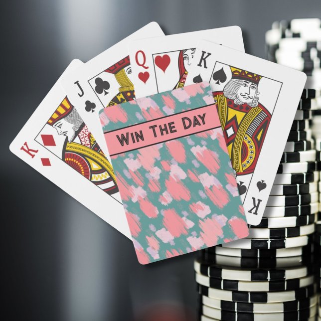 Jeu De Cartes Motif Coloré Amusant (Colorful Brushstrokes Pattern Playing Cards)
