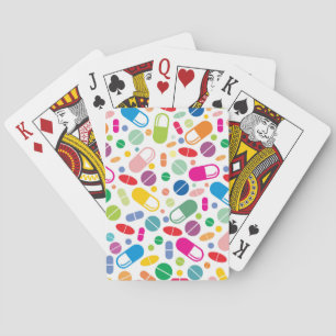 Jeu De Cartes Motif coloré de drogue néon