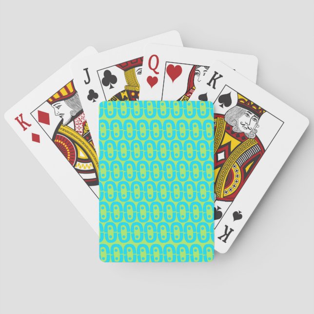 Jeu De Cartes motif coloré moderne (dos)