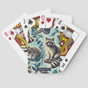 Jeu De Cartes Motif Cute Racoon