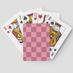 Jeu De Cartes Motif damier rose minimaliste