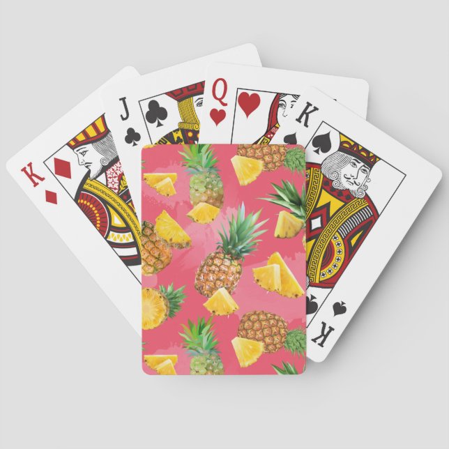 Jeu De Cartes Motif d'ananas 5 (dos)