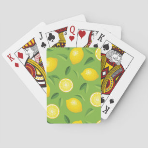 Jeu De Cartes Motif d'arrière - plan de citrons
