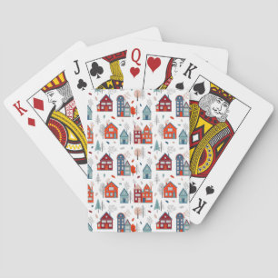 Jeu De Cartes Motif d'art populaire de la Maison scandinave