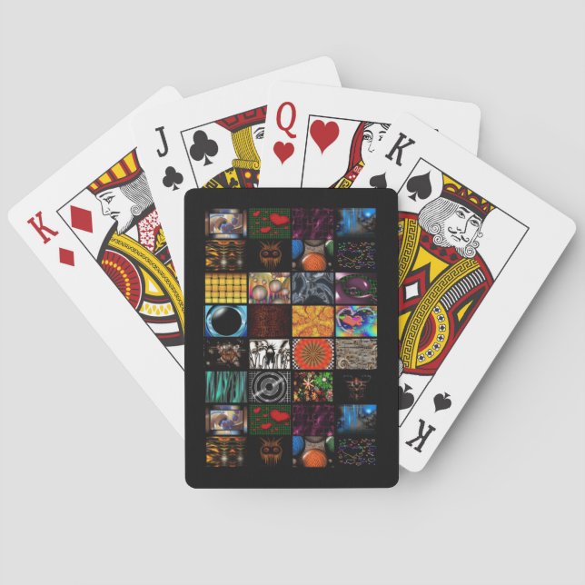 Jeu De Cartes Motif d'arts pop décoratifs (dos)