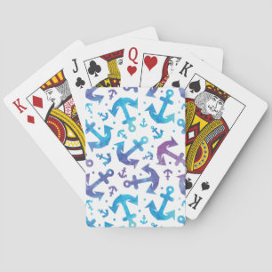 Jeu De Cartes Motif de Ancre Tie Dye 2