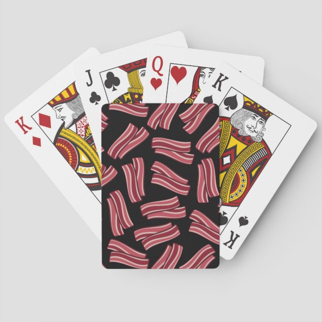 Jeu De Cartes Motif de bandes de lard (dos)
