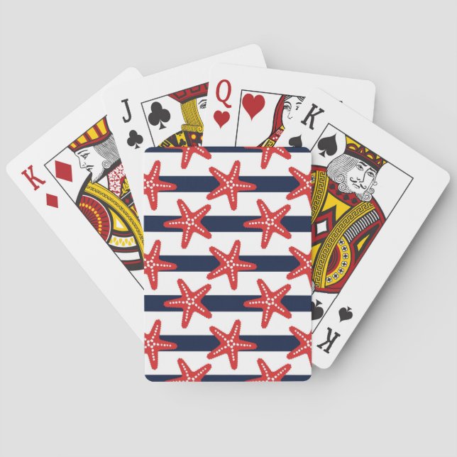 Jeu De Cartes Motif de bannière étoilée (dos)