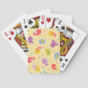 Jeu De Cartes Motif de bébé avec les oiseaux mignons