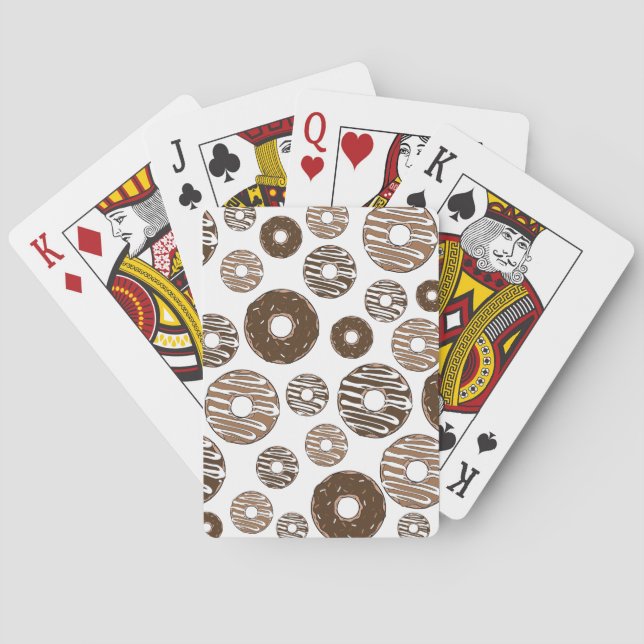 Jeu De Cartes Motif de beignes, beignets de chocolat, beignets d (dos)