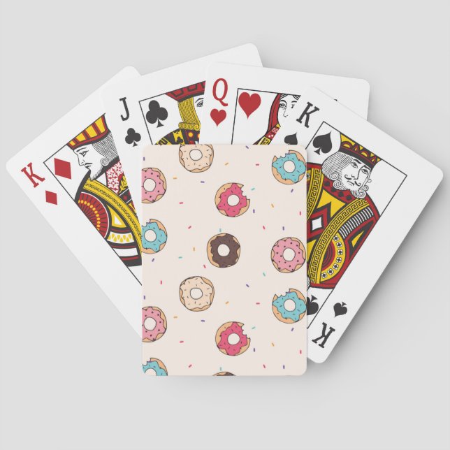 Jeu De Cartes Motif de beignets sucrés (dos)