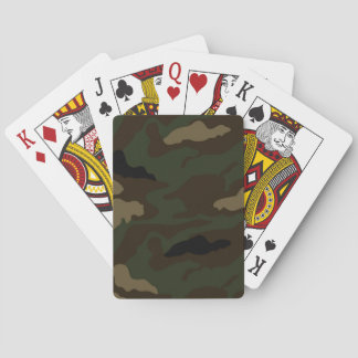 Jeu De Cartes motif de camouflage militaire
