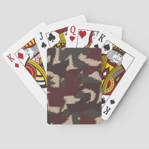 Jeu De Cartes Motif de camouflage militaire Abstrait