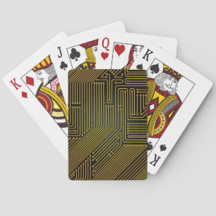 Jeu De Cartes Motif de carte de circuit informatique