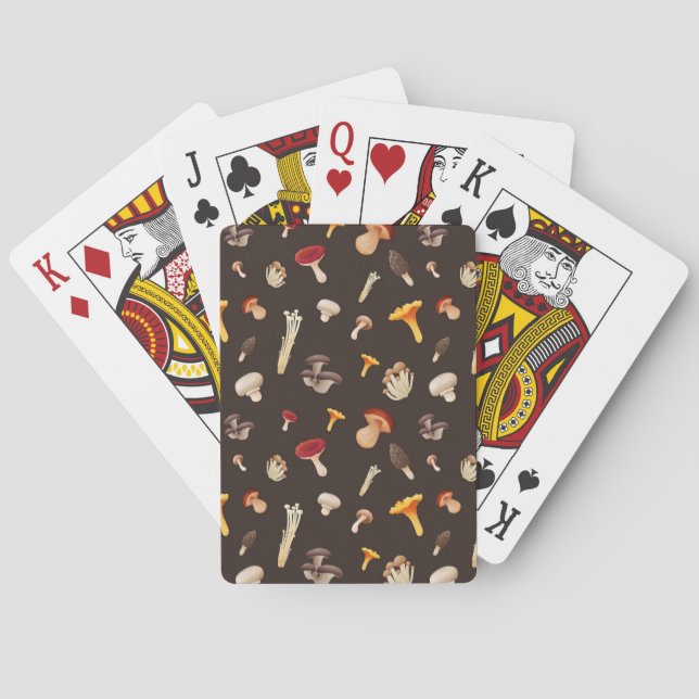 Jeu De Cartes Motif de champignons (dos)