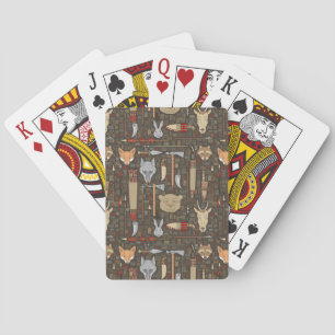 Jeu De Cartes Motif de chasse ethnique