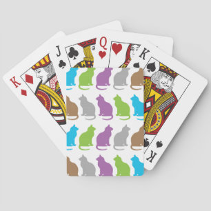 Jeu De Cartes Motif de chat coloré