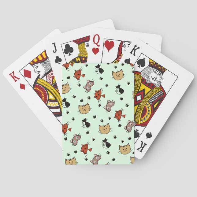 Jeu De Cartes Motif de chat Kitty (dos)