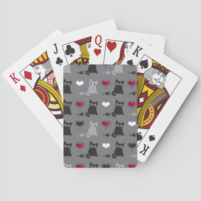 Jeu De Cartes motif de chaton et de souris (dos)