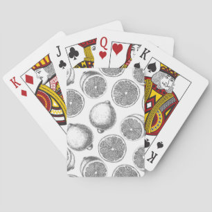 Jeu De Cartes Motif de citron à main