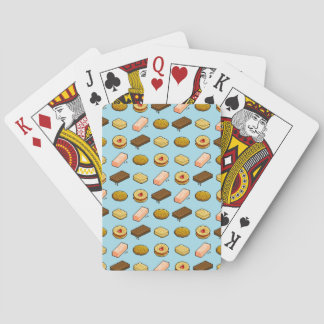 Jeu De Cartes Motif de cookies et biscuits mignons en style pixe