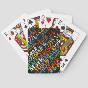 Jeu De Cartes motif de couleur cool des noms
